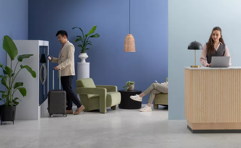 Kiosque intelligent Vendis Automate dans un hotel
