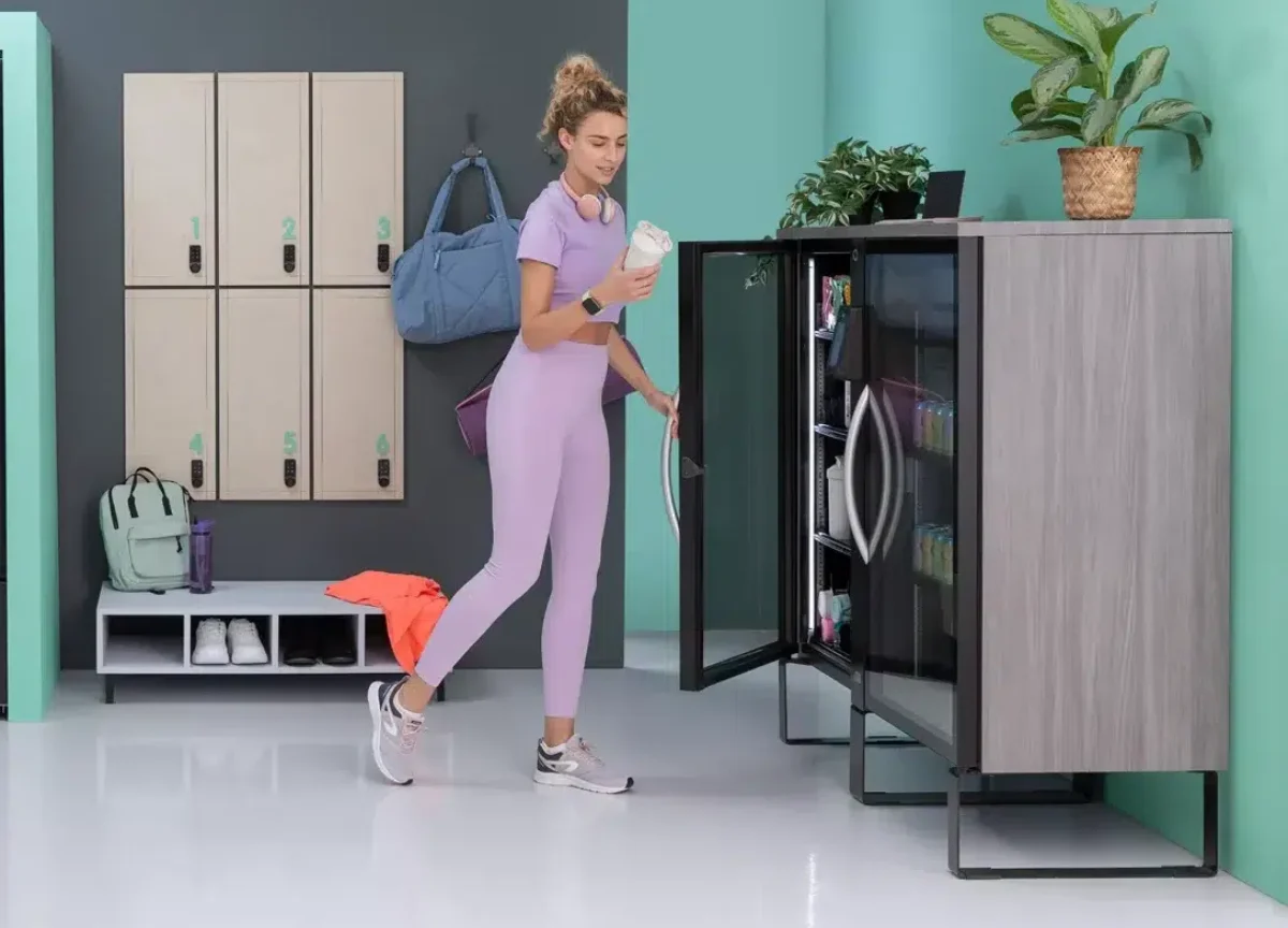 Kiosque intelligent Vendis Automate dans une salle de sport
