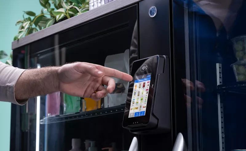 Interface du kiosque intelligent Vendis Automate