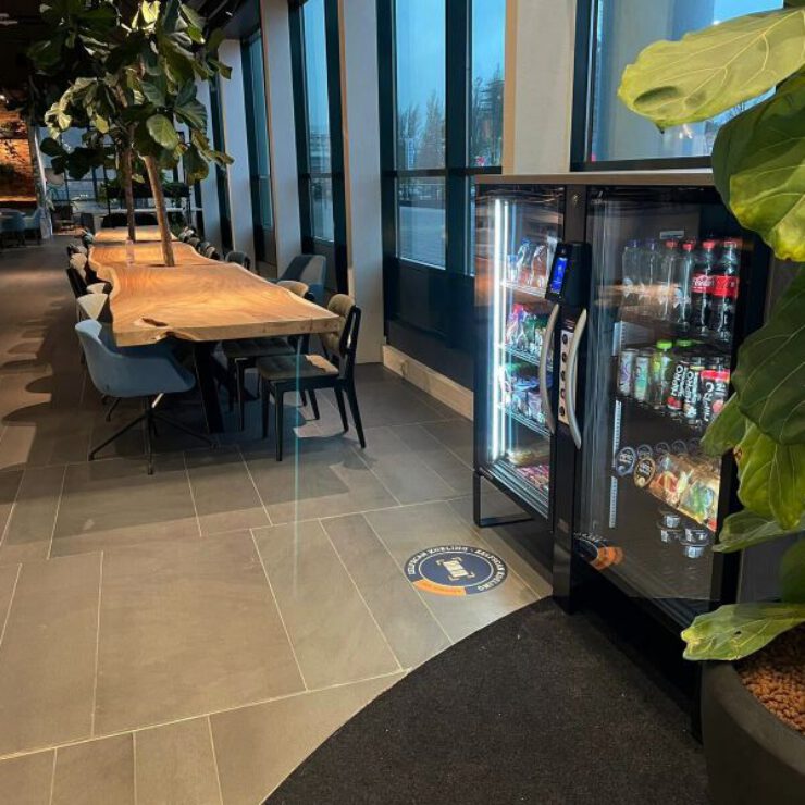 Le kiosque intelligent Vendis Automate dans une salle de pause