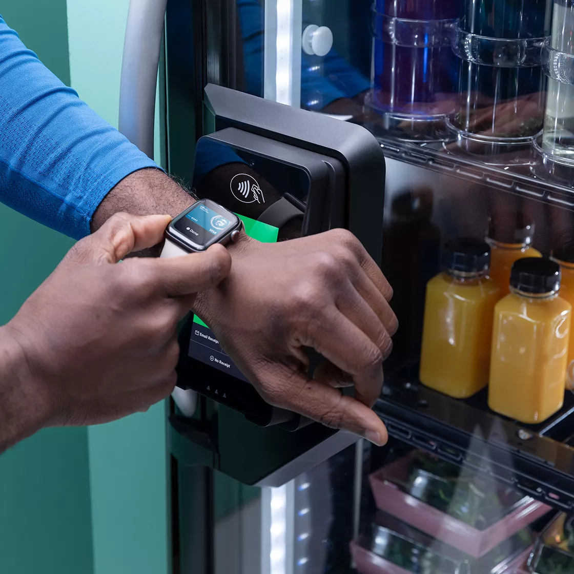 Paiement par montre connectés kiosque intelligent Vendis Automate